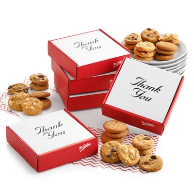 Mrs. Fields® Original Cookies Thank You Box with Nibblers, 12/Carton (ST11021)
