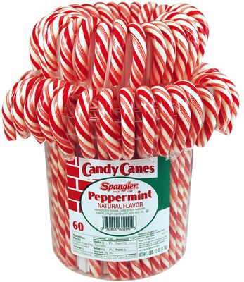 Spangler Peppermint Candy Canes, 60 oz., 60 Pieces (211-X0012)