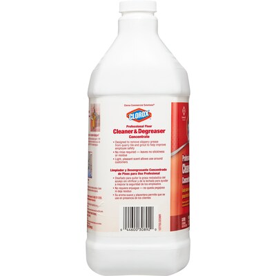 Clorox Professional Floor Cleaner & Degreaser Concentrate, 128 Ounces, 4 Bottles/Case (30892)