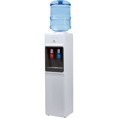Avalon 3-5 Gallon White Top Loading Hot & Cold Water Cooler Dispenser (A2TLWATERCOOLER)