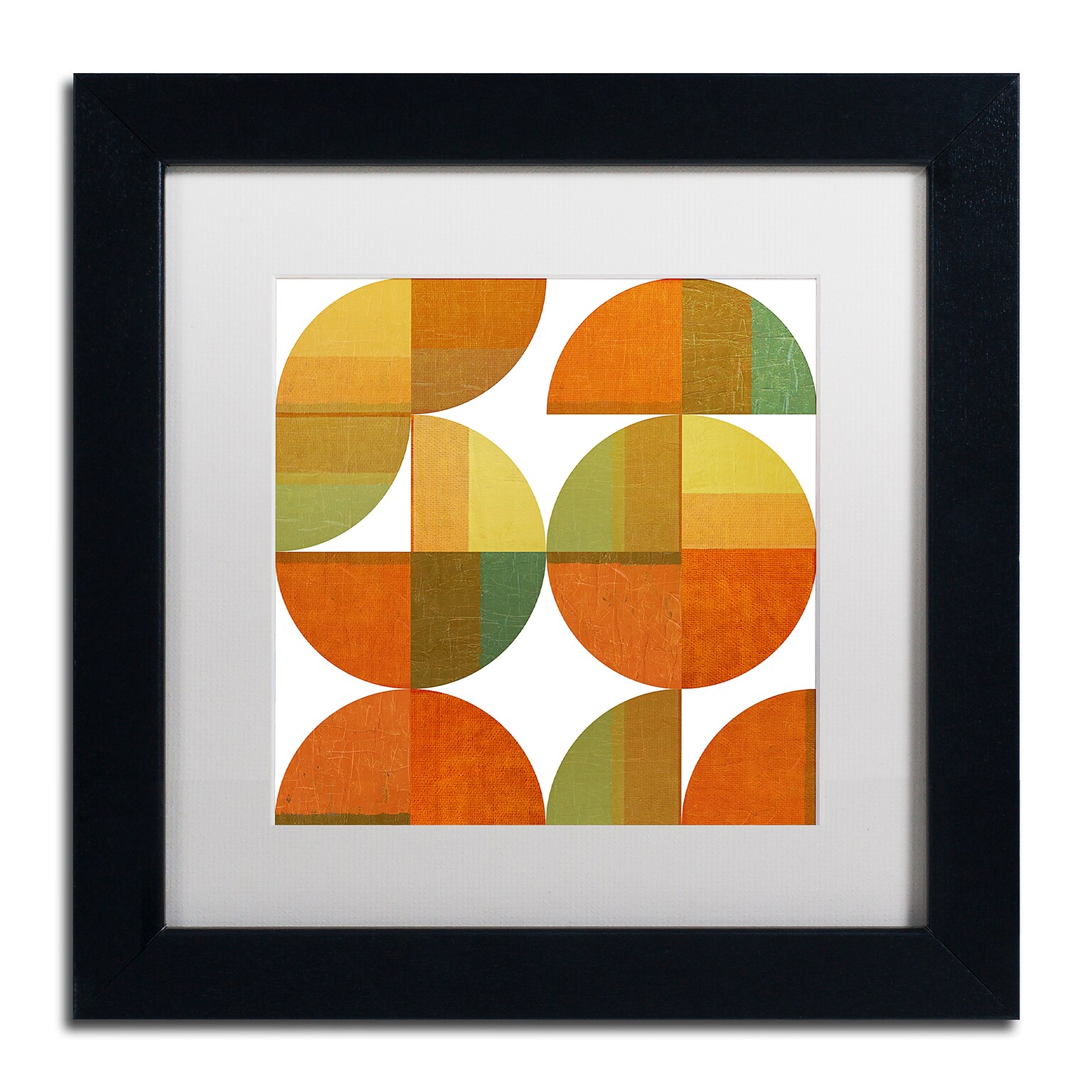 Trademark Fine Art Michelle Calkins Four Suns Quartered 2.0 11 x 11 Matted Framed (190836073078)
