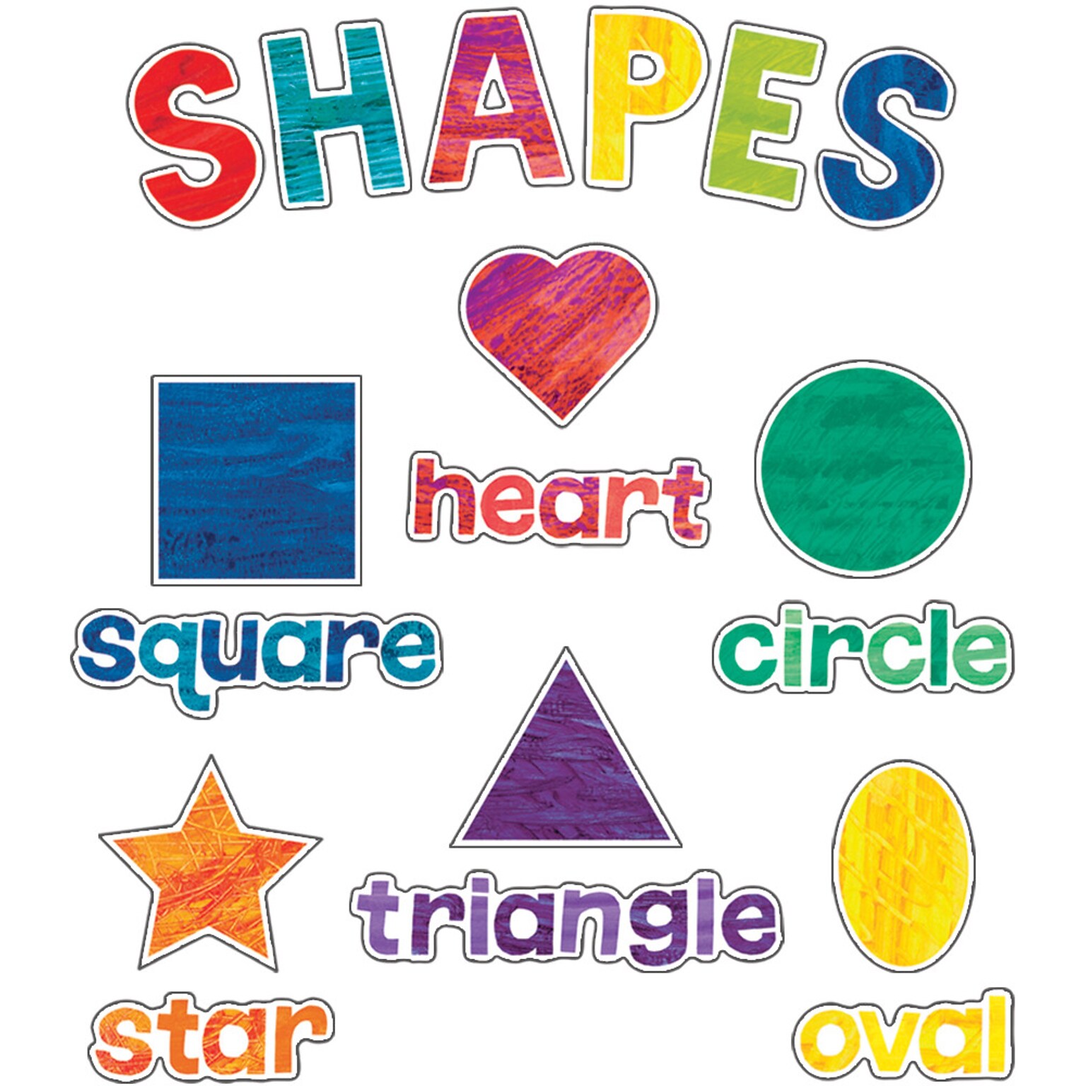 Carson Dellosa World of Eric Carle™ Shapes Mini Bulletin Board Set, 32/Pack (110459)