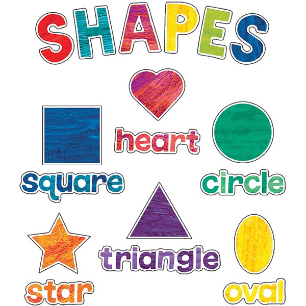 Carson Dellosa World of Eric Carle™ Shapes Mini Bulletin Board Set, 32/Pack (110459)