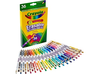 Crayola Erasable Colored Pencils, Assorted Colors, 36/Pack (68