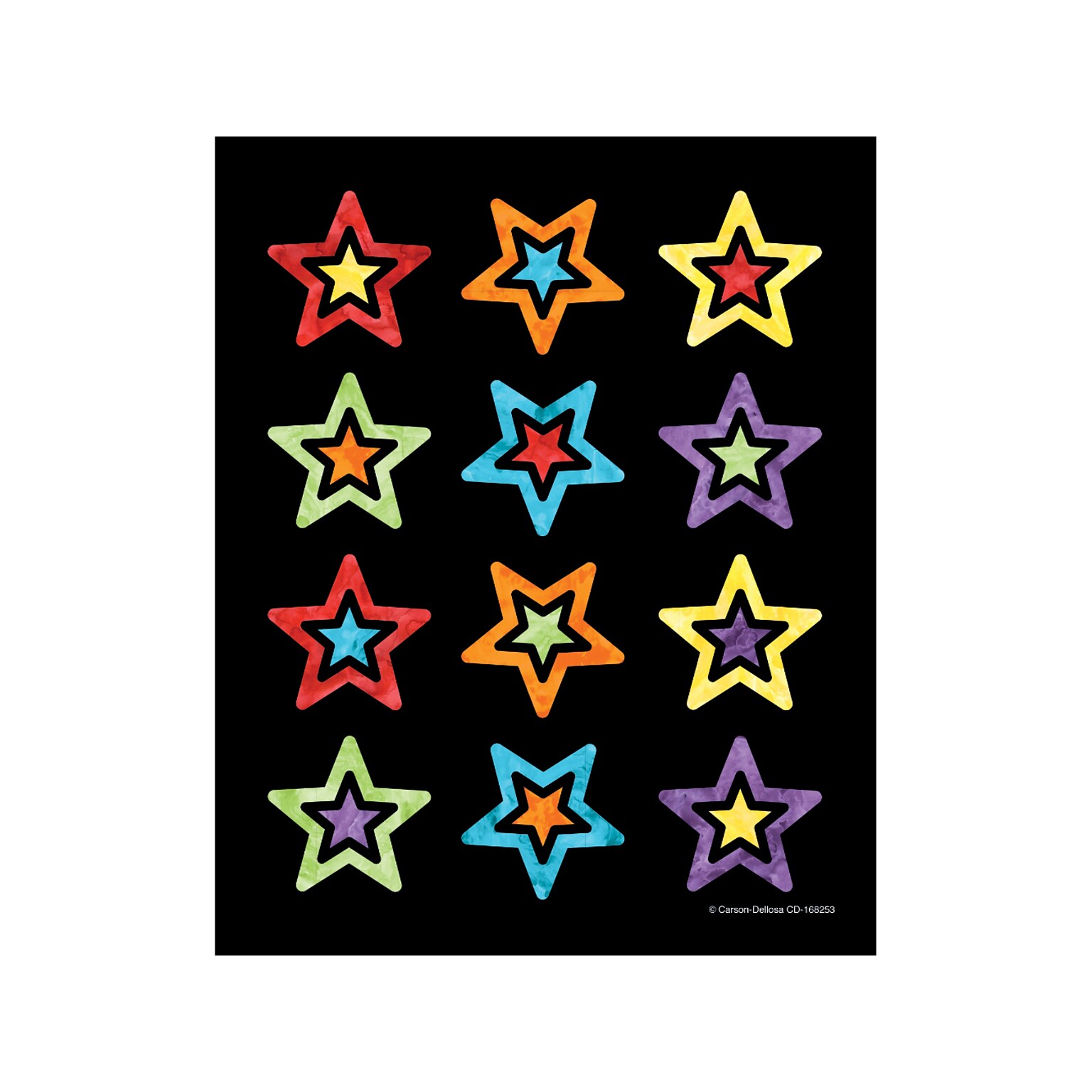 Carson-Dellosa Celebrate Learning Stickers, Multi Colors, 72/Pack (168253)
