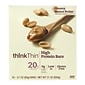 thinkThin High Protein Bar, Creamy Peanut Butter, 2.1 oz, 10/Pack (307-00113)