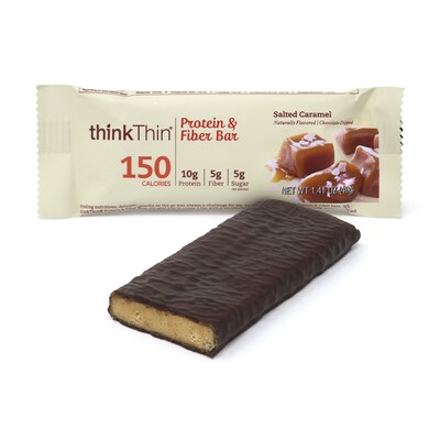 thinkThin Gluten Free Salted Caramel Protein Bar, 10 Bars/Box (307-00112)