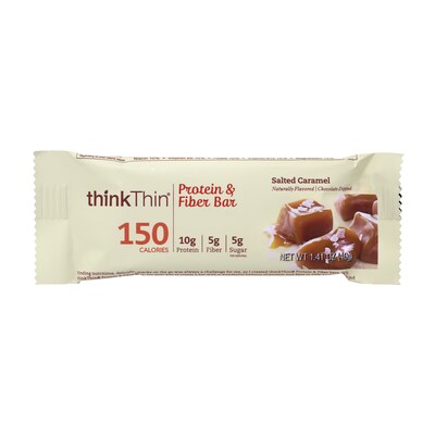 thinkThin Gluten Free Salted Caramel Protein Bar, 10 Bars/Box (307-00112)