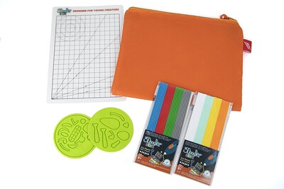 3Doodler EDU Create+ Start Plastic Bundle Kit, 1,Q19200 Strands (8CPLFILLED)