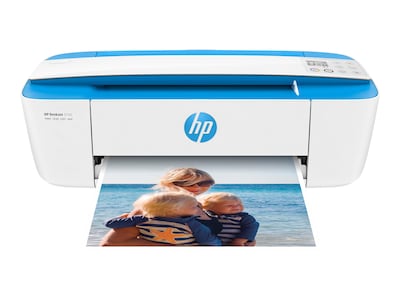 HP DeskJet 3755 All-in-One Wireless Color Inkjet Printer (Blue Accents) w/ 4 Months Free Ink through HP Instant Ink (J9V90A)
