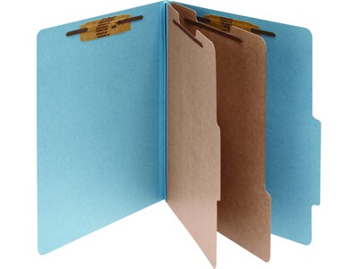 ACCO Classification Folder, 2-Dividers, 3 Expansion, Legal Size, Sky Blue, 10/Box (16026)