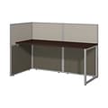 Bush Business Furniture Easy Office 60W Straight Desk Open Office, Mocha Cherry (EOD160MR-03K)