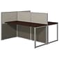 Bush Business Furniture Easy Office 60"W 2 Person Back to Back Cubicle Workstation, Mocha Cherry (EOD460MR-03K)