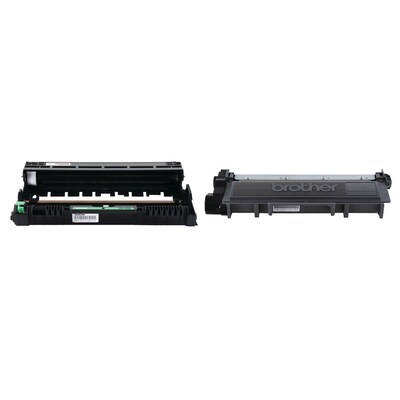 Brother Original DR620  Drum Unit and 2-Pack TN650 Black High Yield Laser Toner Cartridge