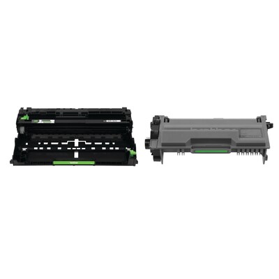 Brother Original DR820 Drum Unit and 2-Pack TN820 Black Standard Yield Laser Toner Cartridge