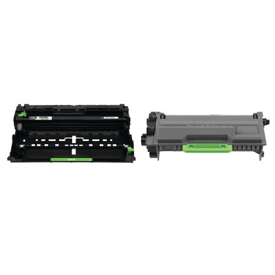 Brother Original DR820 Drum Unit and 2-Pack TN880 Black Super High Yield Laser Toner Cartridge