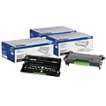 Brother Original DR820 Drum Unit and 2-Pack TN880 Black Super High Yield Laser Toner Cartridge