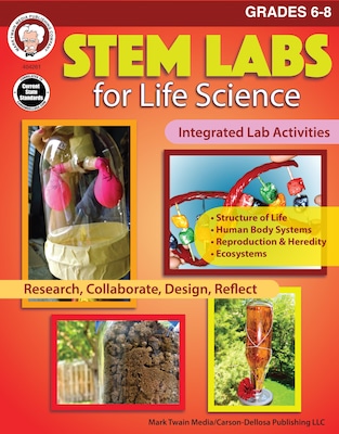 STEM Labs for Life Science, Grades 6 - 8 Paperback (404261)