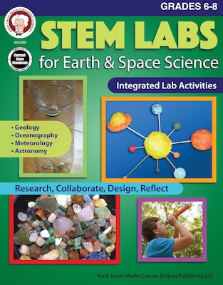 STEM Labs for Earth & Space Science, Grades 6 - 8 Paperback (404260)