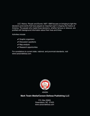 U.S. History, Grades 6 - 12 Paperback (404264)