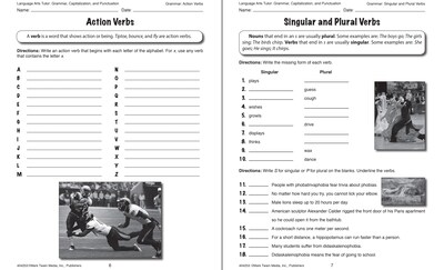 Language Arts Tutor: Grammar, Capitalization, and Punctuation, Grades 4 - 8 Paperback (404253)