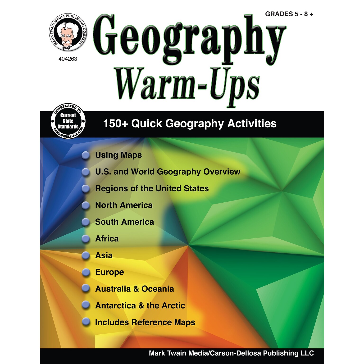 Geography Warm-Ups, Grades 5 - 8 Paperback (404263)