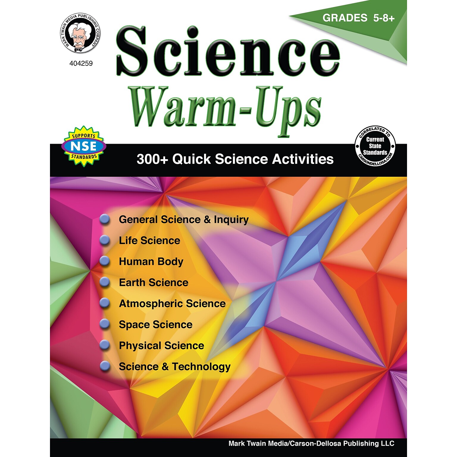 Science Warm-Ups, Grades 5 - 8 Paperback (404259)