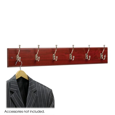 Safco Wall Rack, Mahogany, Wood (4217MH)