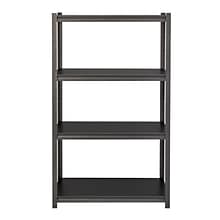 Iron Horse 3200 Concealed Rivet 4-Shelf Metal Stand Alone Shelving Unit, 36 W, Gray (20995)