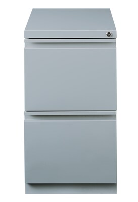 Hirsh HL10000 Series 2-Drawer Mobile Pedestal File Cabinet w/Full-Width Pull and Wheels, Letter-Widt