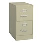 2-Drawer Vertical File Cabinet, Letter-Size, Putty, 22" Deep (17889)