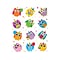 Carson-Dellosa Colorful Owls Stickers, Assorted, 72/Pack (168145)