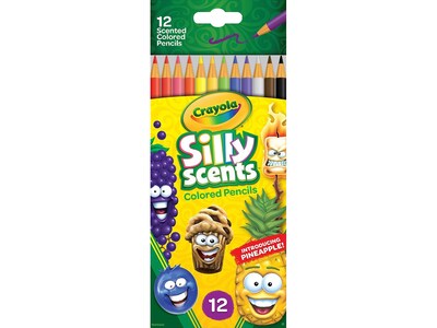 Crayola Silly Scents Colored Pencils, Assorted Colors, 12/Pack (68-2112)