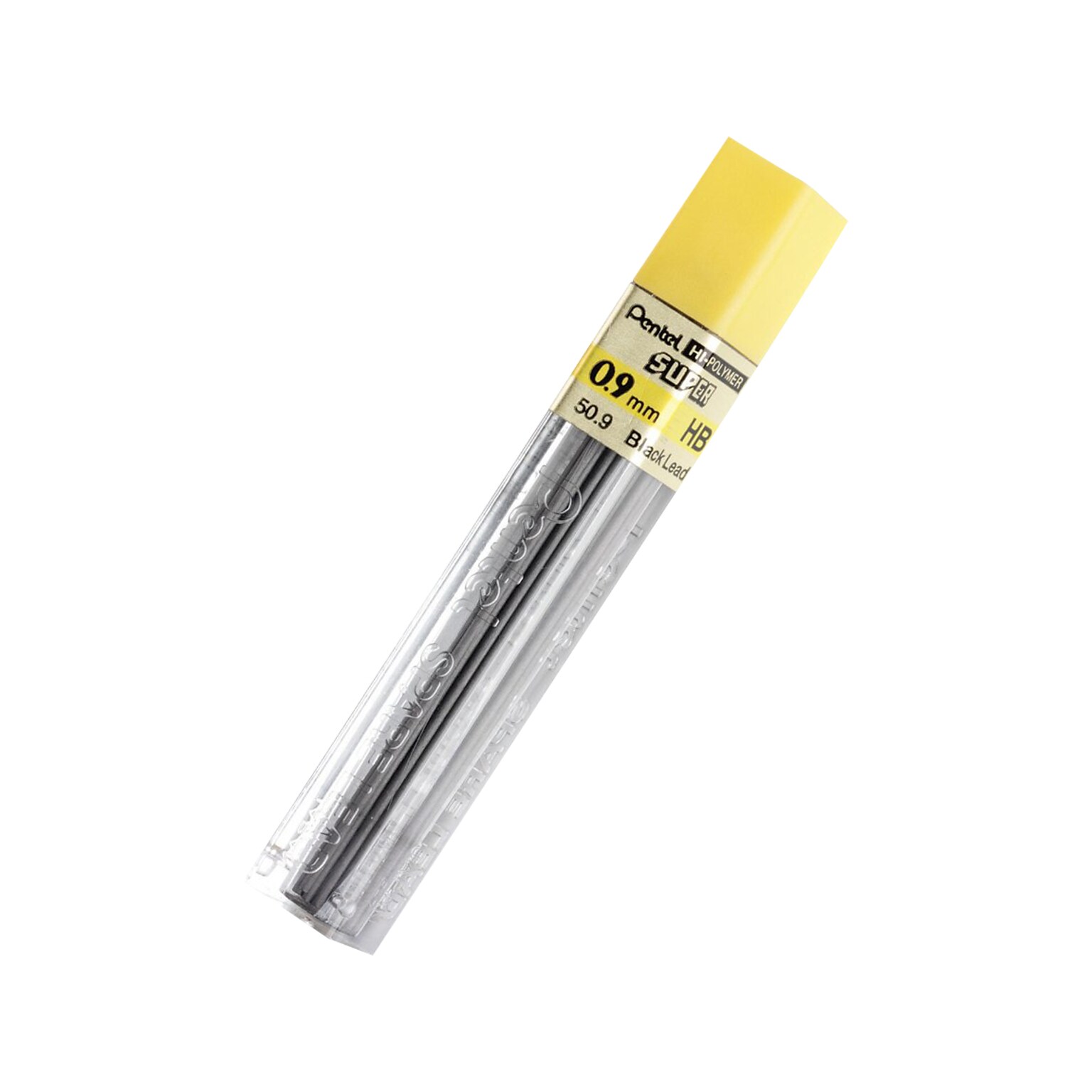 Pentel Super Hi-Polymer Lead Refill, 0.9mm, 15/Leads, 3/Pack (L509BP3HB-K6)