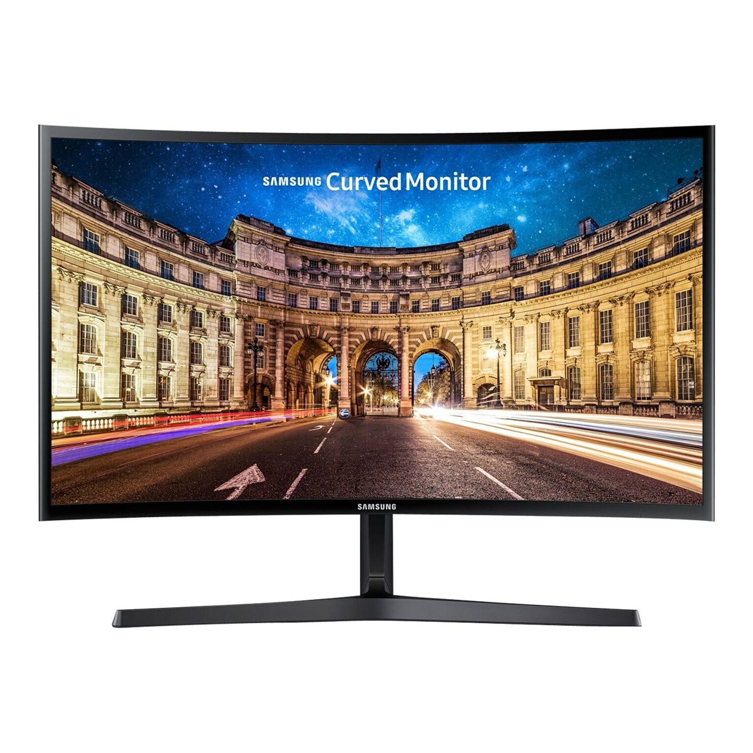 Samsung CF396 Series 24 Curved LED Monitor, High Glossy Black  (LC24F396FHNXZA)