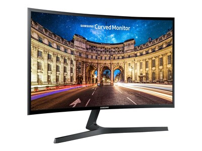 Samsung CF396 Series 24" Curved LED Monitor, High Glossy Black  (LC24F396FHNXZA)