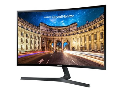 Samsung CF396 Series 24" Curved LED Monitor, High Glossy Black  (LC24F396FHNXZA)