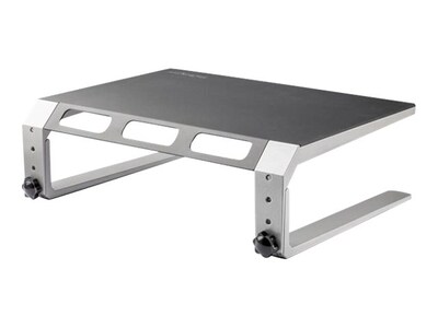 StarTech Monitor Riser Stand - Height Adjustable - Steel & Aluminum Stands, Up to 32", Gray (MONSTND)