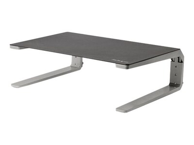 StarTech Monitor Riser Stand - Height Adjustable - Steel & Aluminum Stands, Up to 32", Gray (MONSTND)
