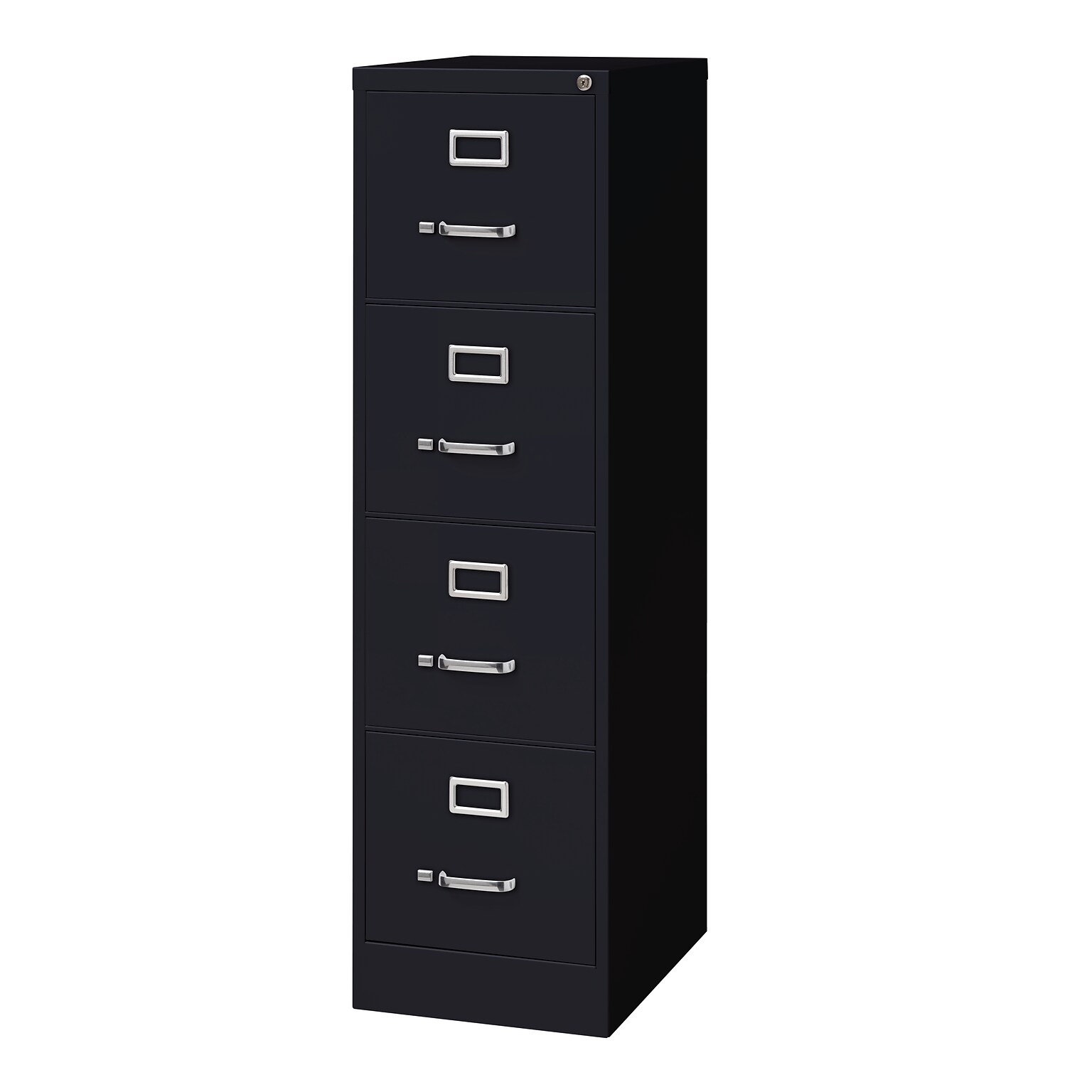 Hirsh Commercial Grade 4-Drawer Vertical File Cabinet, Letter-Width, Black, 22 Deep (17892)