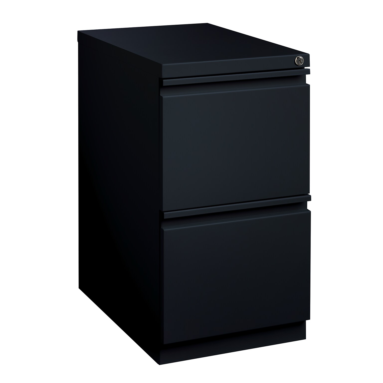 Hirsh 23 Mobile File Cabinet with Wheels, 2 Drawers, Black (19306)