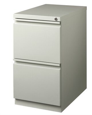 2-Drawer Mobile File Cabinet, Gray, 23" Deep (19307)
