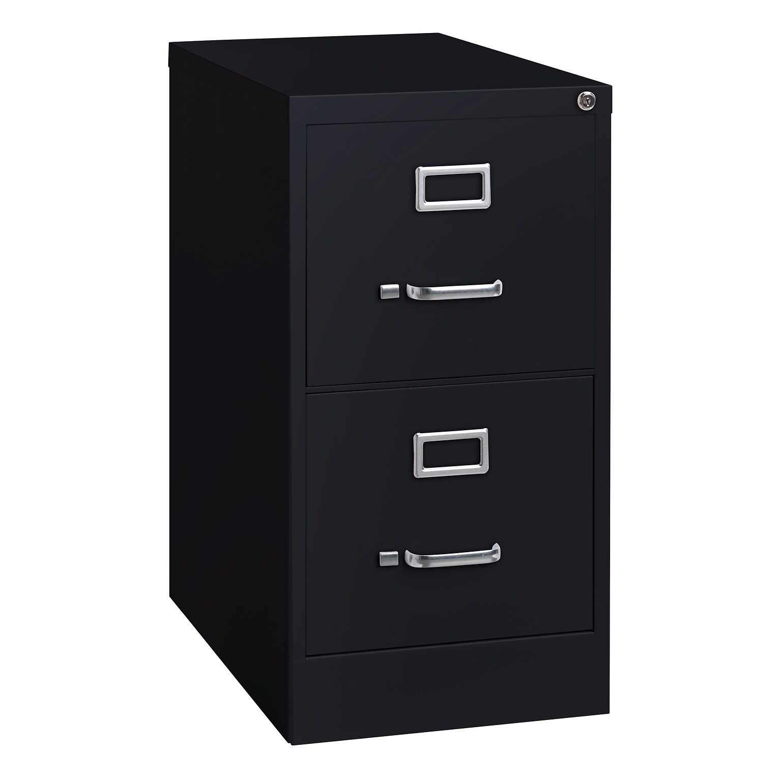Hirsh Commercial Grade 2-Drawer Vertical File Cabinet, Letter-Width, Black, 22 Deep (17890)