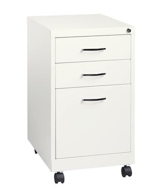 Space Solutions 3 Drawer Mobile File Cabinet With Wheels Letter