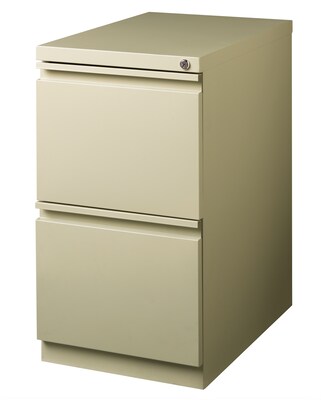 2-Drawer Mobile File Cabinet, Putty, 23" Deep (19305)