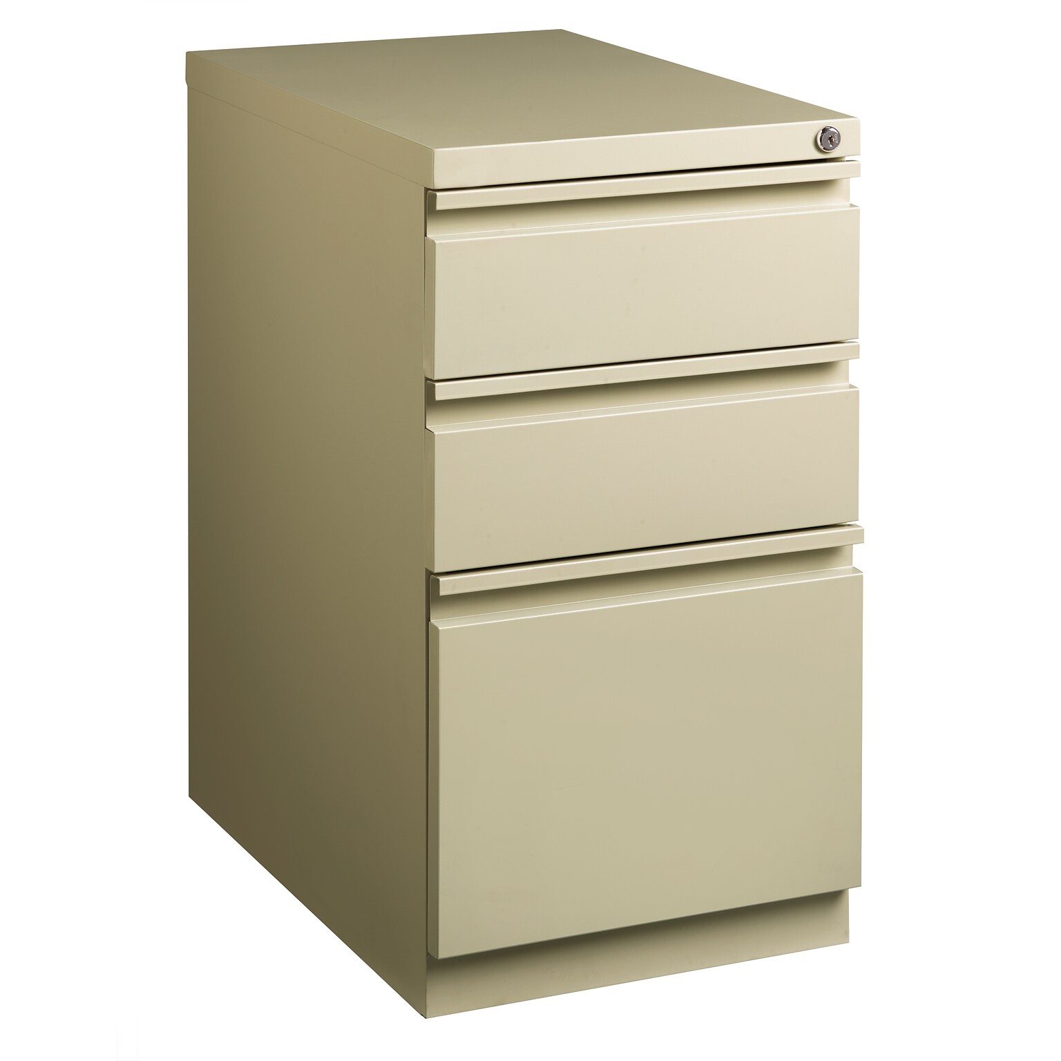 Hirsh 3 Drawers Mobile File Cabinet, Letter-Size, Putty, 23 (19302)