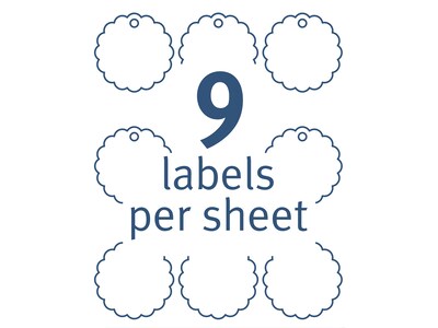 Avery Blank Gift Tags, White, 90/Pack (80511)