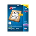 Avery Internet Laser/Inkjet Shipping Labels, 8.5 x 5.5, White, 2 Labels/Sheet, 10 Sheets/Pack (18126)