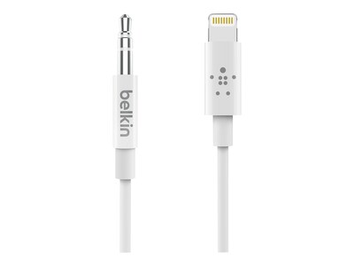 Belkin Lightning Audio Cable for iPhone/iPad/iPod Touch, White (AV10172bt06-WHT)