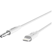 Belkin Lightning Audio Cable for iPhone/iPad/iPod Touch, White (AV10172bt06-WHT)